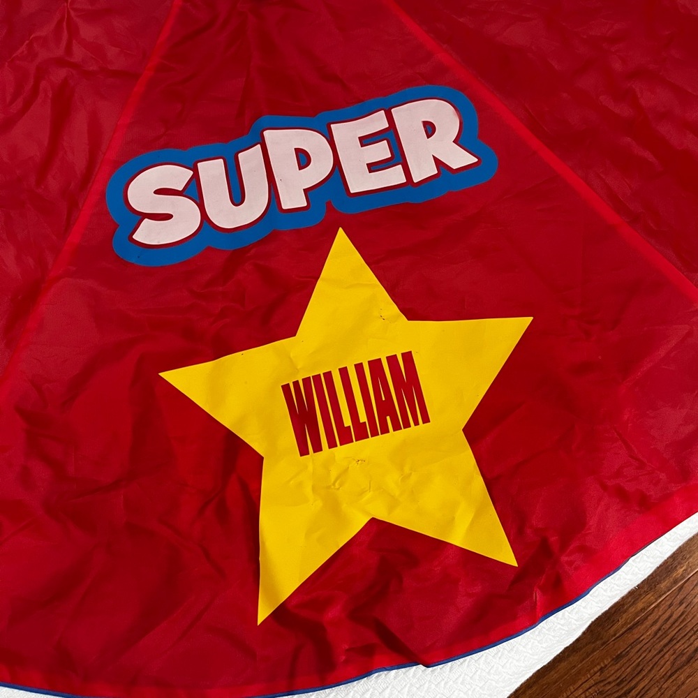 Superhero Cape - Personalized with the name William